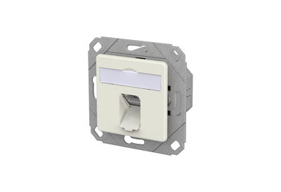 E-DAT C6A IDC 1 Port UPk reinweiß