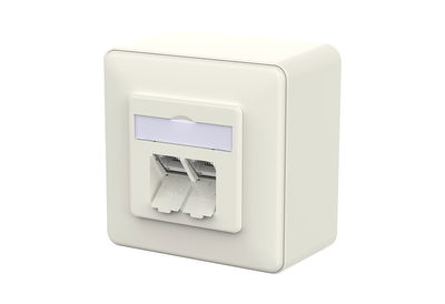 E-DAT C6A IDC 2 Port AP reinweiß