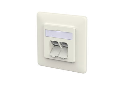 E-DAT C6A IDC 2 Port UP reinweiß