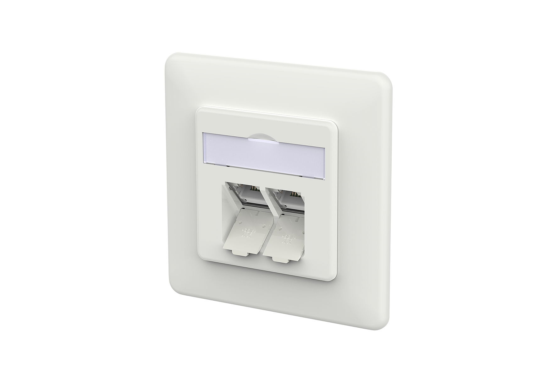 E-DAT C6A IDC 2 Port UP verkehrsweiß