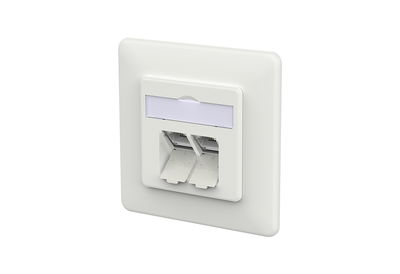 E-DAT C6A IDC 2 Port UP verkehrsweiß