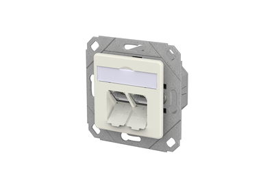 E-DAT C6A IDC 2 Port UPk reinweiß