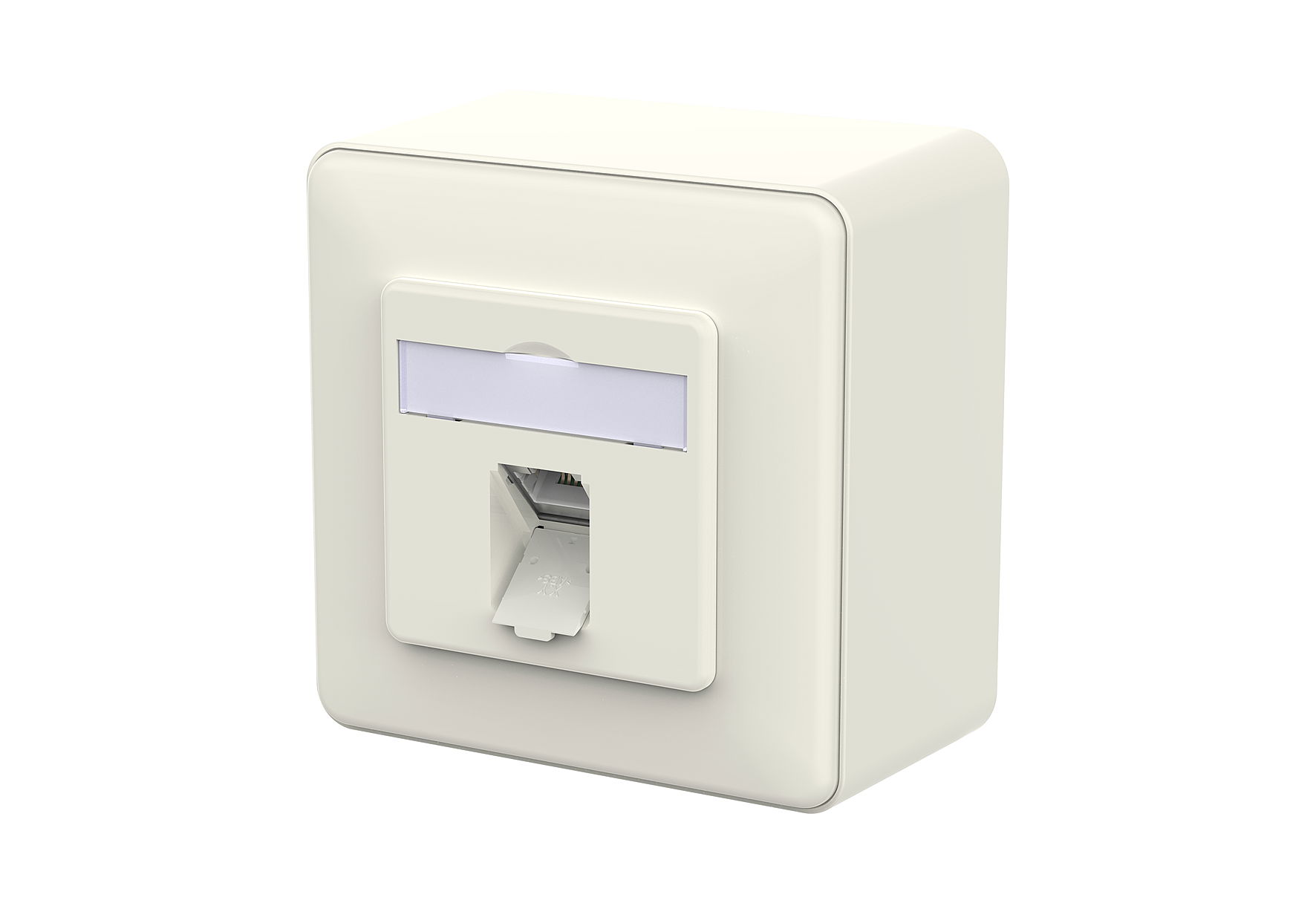 E-DAT C6A LSA++ 1 Port AP reinweiß