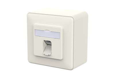 E-DAT C6A LSA++ 1 Port AP reinweiß
