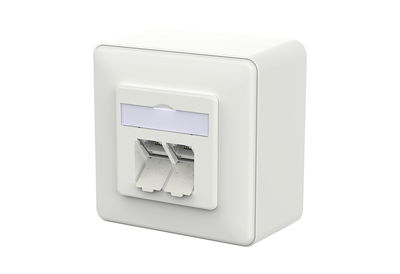 E-DAT C6A LSA++ 2 Port AP verkehrsweiß