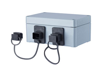 E-DAT Industry IP67 V4 2 Port Metall Aufputzgehäuse
