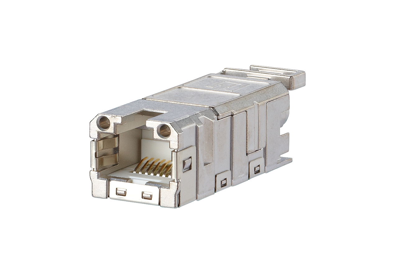 E-DAT Industry RJ45 Feldbuchseneinsatz Cat.6 Class EA, T568A