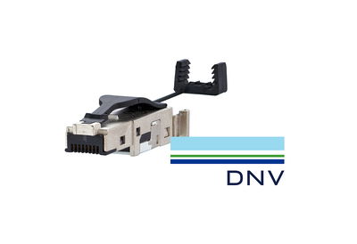 E-DAT Industry RJ45 Field plug schwarz Cat.6 Class EA DNV