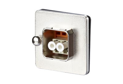 OpDAT Industry IP67 V14 bulkhead Zentralbefestigung + LC-D MM adapter insert