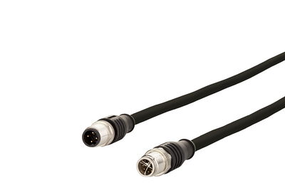M12 Industrial Ethernet Leitung D-X Changer, 0,5 m, M12 D-Stecker gerade - M12 X-Stecker gerade, PUR