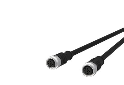 M12 Sensor-/Aktorleitung, A-kodiert, 10,0 m, M12 Buchse gerade - M12 Buchse gerade, ungeschirmt, 4-polig, PUR