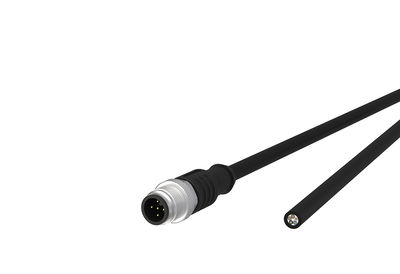 M12 Sensor-/Aktorleitung, A-kodiert, 1,0 m, M12 Stecker gerade - freies Leitungsende, ungeschirmt, 5-polig, PUR