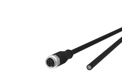 M12 Sensor-/Aktorleitung, A-kodiert, 10,0 m, M12 Buchse gerade - freies Leitungsende, geschirmt, 5-polig, PUR-C