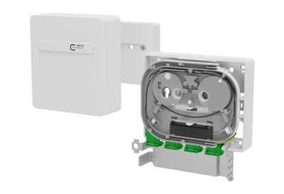OpDAT APL Anschlussbox splice 4xSC-S APC OS2
