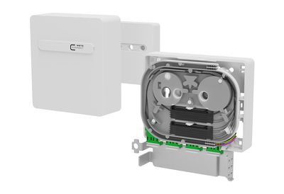 OpDAT APL Anschlussbox splice 4xLC-D APC OS2