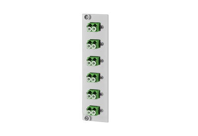 OpDAT REGpro Frontplatte 6xLC-D APC OS2