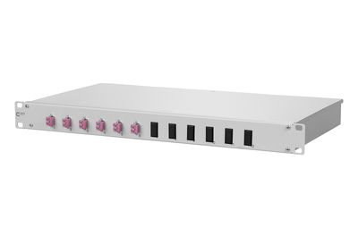 OpDAT fix Patchfeld splice 6xLC-D OM4 grau