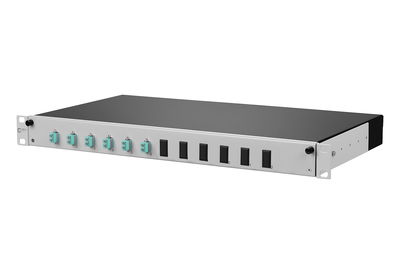 OpDAT slide Patchfeld splice 6xLC-D OM3 grau