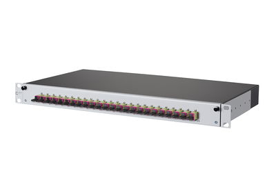 OpDAT slide Patchfeld splice 24xE2000-Simplex OM4