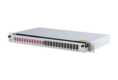 OpDAT slide Patchfeld splice 12xLC-Duplex OM4