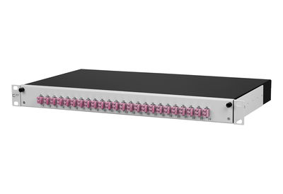 OpDAT slide Patchfeld splice 24xLC-D OM4 grau