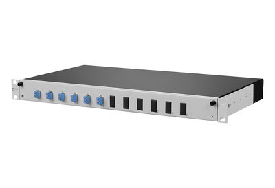 OpDAT slide Patchfeld splice 6xLC-D OS2 grau
