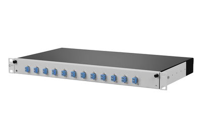 OpDAT slide Patchfeld splice 12xLC-D OS2 grau