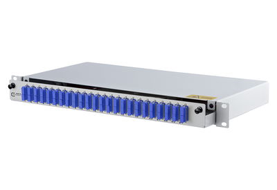 OpDAT slide Patchfeld splice 24xSC-D OS2 grau