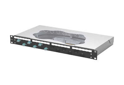 OpDAT fix2 Patchfeld splice 6xLC-D OM3 schwarz