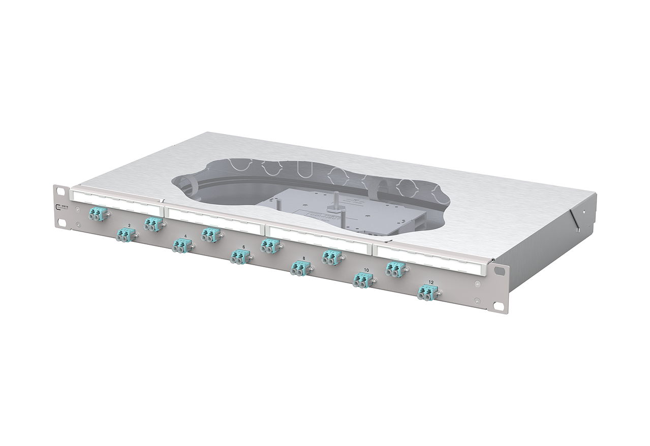 OpDAT fix2 Patchfeld splice12xLC-D OM3 grau