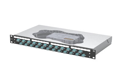 OpDAT fix2 Patchfeld splice 24xLC-D OM3 schwarz