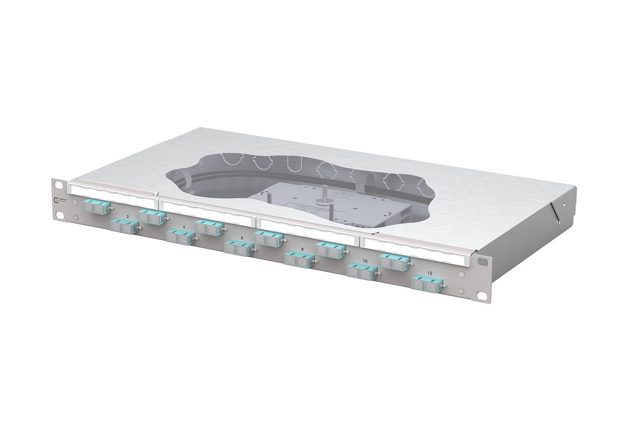OpDAT fix2 Patchfeld splice12xSC-D OM3 grau