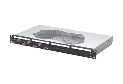 OpDAT fix2 Patchfeld splice 6xLC-D OM4 schwarz