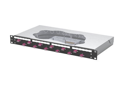 OpDAT fix2 Patchfeld splice 12xLC-D OM4 schwarz