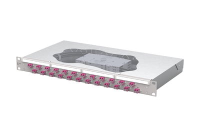 OpDAT fix2 Patchfeld splice24xLC-D OM4 grau