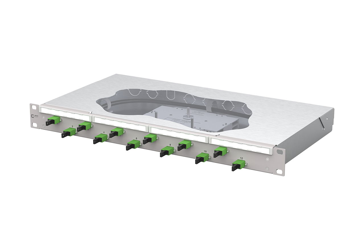 OpDAT fix2 Patchfeld splice12xE2000-S APC OS2 grau