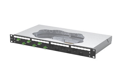 OpDAT fix2 Patchfeld splice 6xLC-D APC OS2 schwarz
