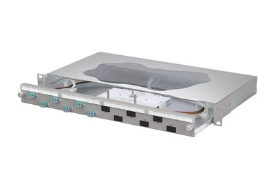OpDAT slide2 Patchfeld splice6xLC-D OM3 grau