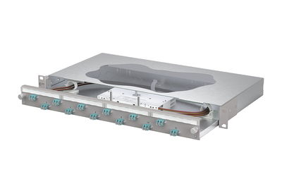 OpDAT slide2 Patchfeld splice12xLC-D OM3 grau