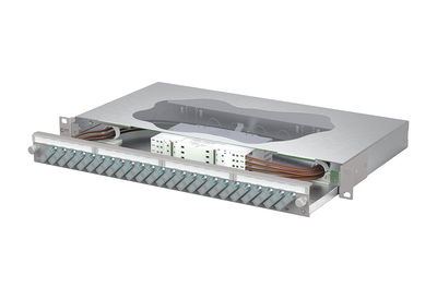 OpDAT slide2 Patchfeld splice24xSC-D OM3 grau