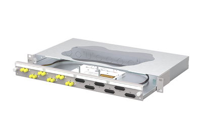 OpDAT slide2 Patchfeld splice 6xST-D OM3 grau