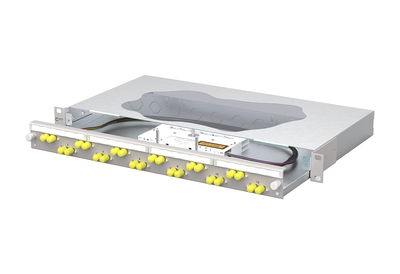 OpDAT slide2 Patchfeld splice 12xST-D OM3 grau