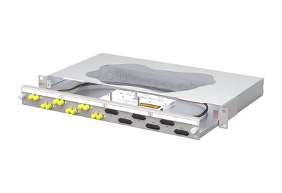 OpDAT slide2 Patchfeld splice 6xST-D OM4 grau