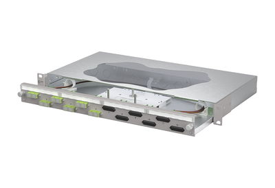 OpDAT slide2 Patchfeld splice6xSC-D OM5 grau