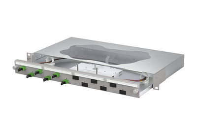 OpDAT slide2 Patchfeld splice6xE2000-S APC OS2 grau