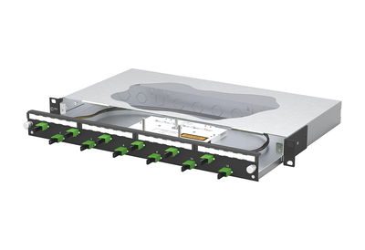 OpDAT slide2 Patchfeld splice 12xE2000-S APC OS2 schwarz