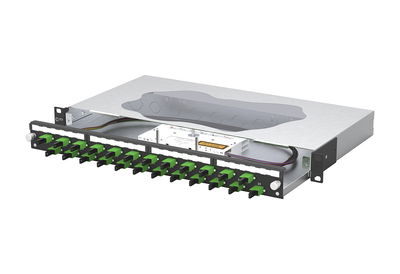 OpDAT slide2 Patchfeld splice 24xE2000-S APC OS2 schwarz