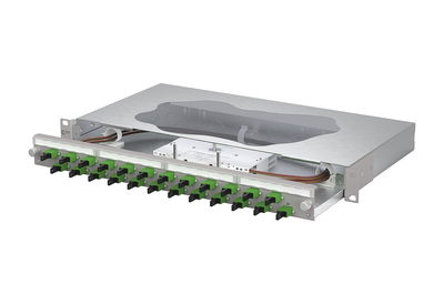OpDAT slide2 Patchfeld splice24xE2000-S APC OS2 grau