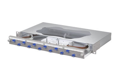 OpDAT slide2 Patchfeld splice12xLC-D OS2 grau
