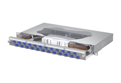 OpDAT slide2 Patchfeld splice24xLC-D OS2 grau